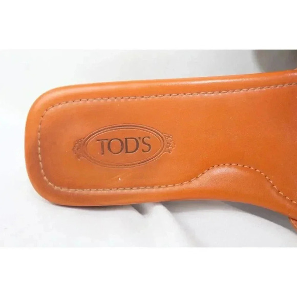 ladies leather TOD'S sandals size 37.5 - Picture 8 of 9